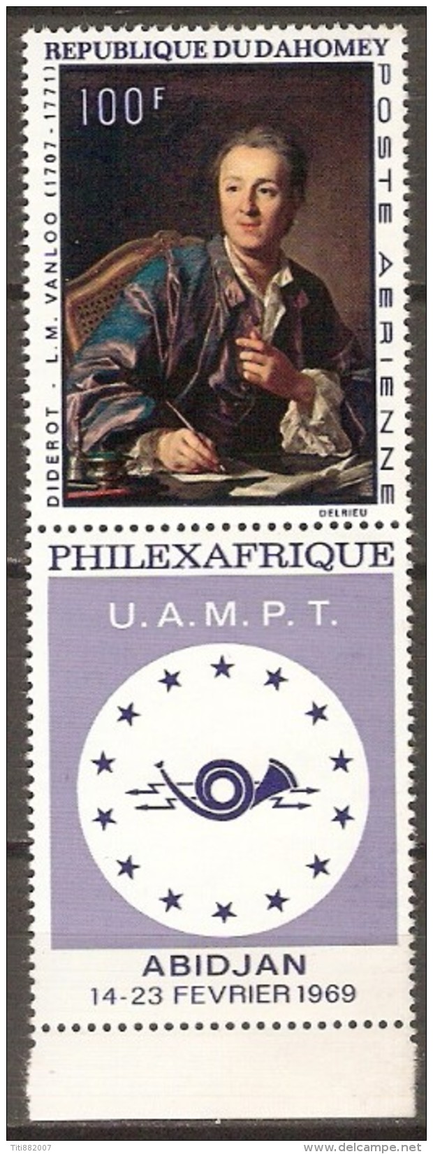 DAHOMEY   -   Aéro  - Y&T N° 97 ** .   UAMPT.  PHILEXFRANCE  .  Abidjan. - Benin – Dahomey (1960-...)