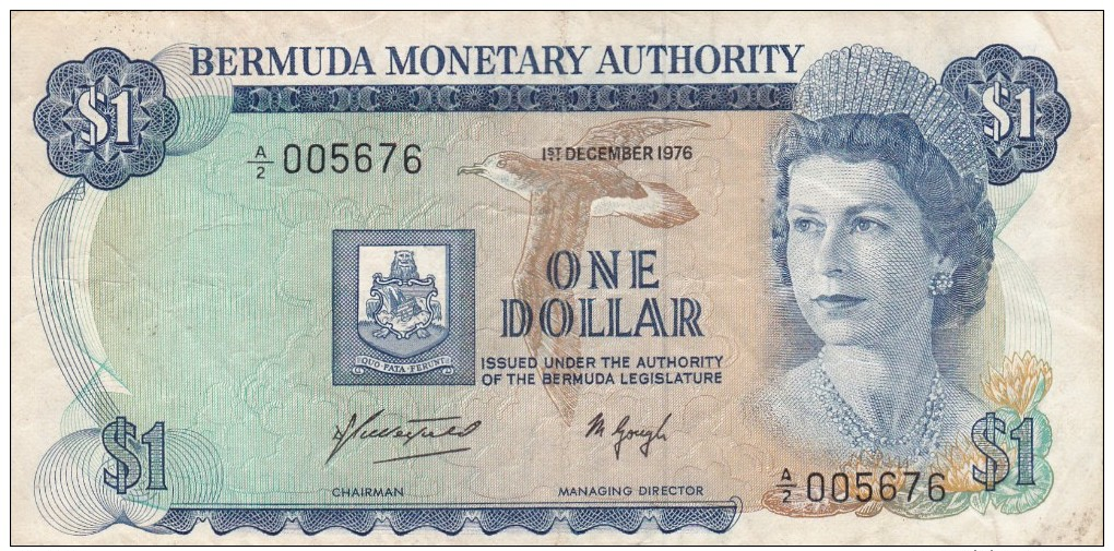 BERMUDE - BILLET DE UN DOLLAR - 1976 - Bermudes