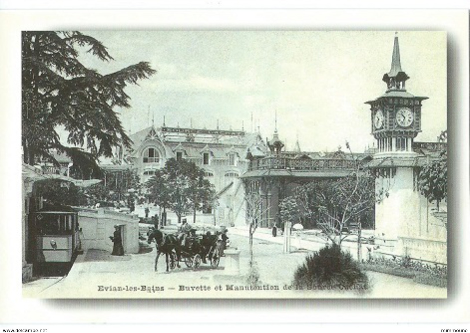 Evian, Funiculaire, Le Tramway En 1898 - Evian-les-Bains