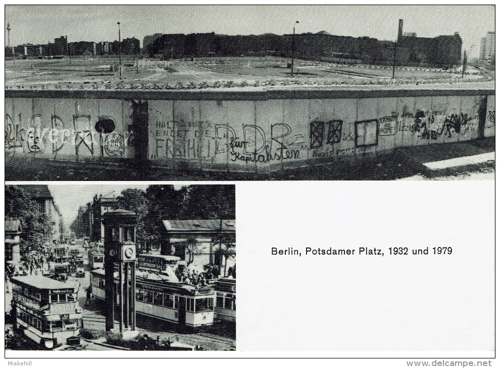 BERLIN-POTSDAMER PLATZ 1932 UND 1979-CHECKPOINT CHARLIE-DIE MAUER - Muro De Berlin