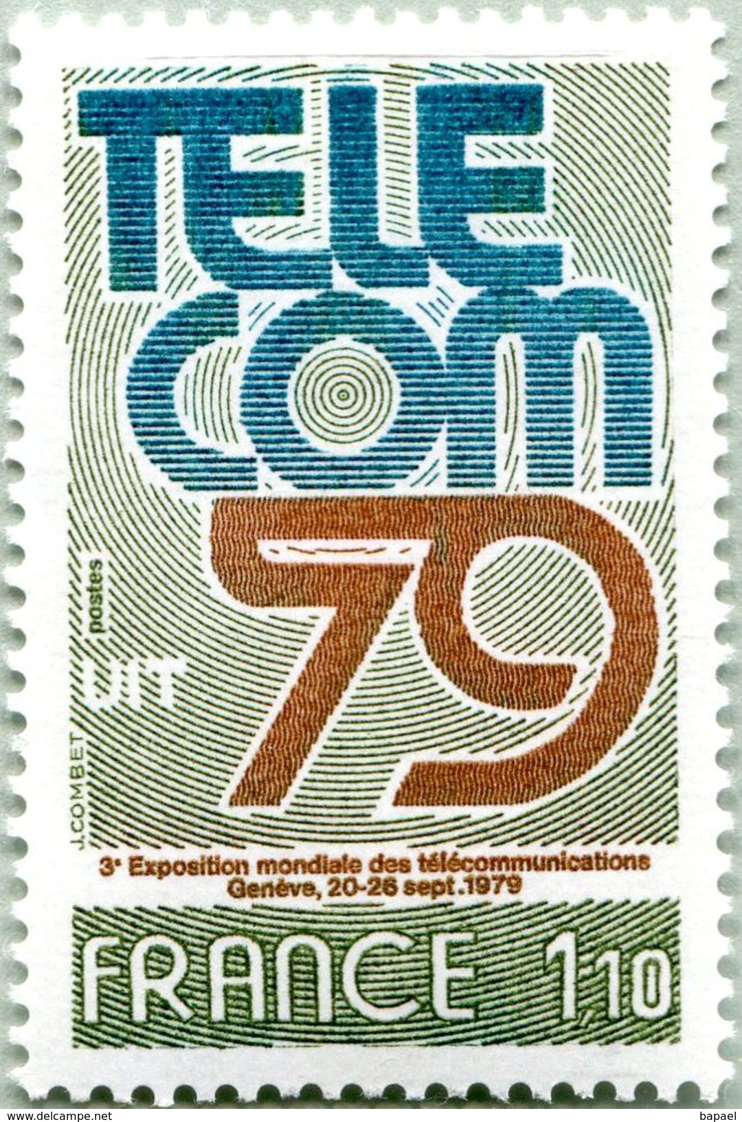 N° Yvert & Tellier 2055 - Timbre De France (1979) - MNH - Telecom 79 (Genève) - Nuovi