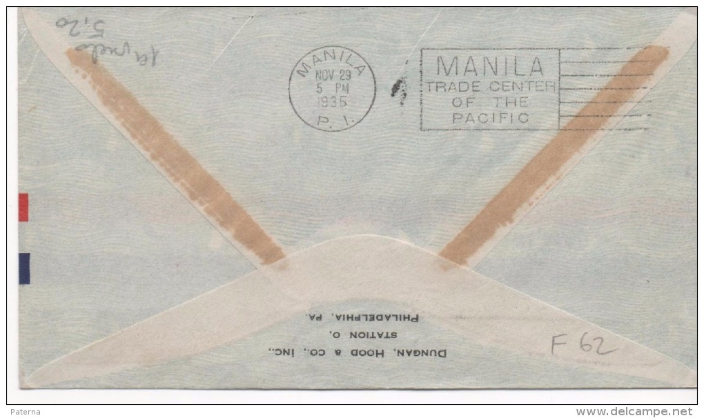 3092   Carta Honolulu 1924 . Manila  1º Vuelo, Pacifi , Aéreo ,avion - Hawaii