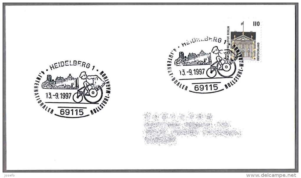 MARATON EN SILLA DE RUEDAS - WHEELCHAIR MARATHON. Heidelberg 1997 - Handisport