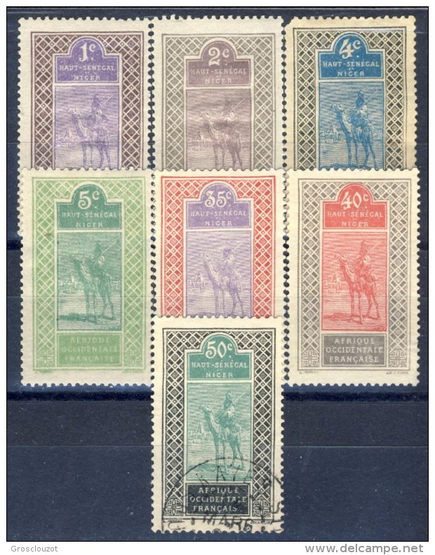 Haut Senegal-Niger 1914 - 17 Serie N. 18-34 Lotto Di 7 Valori Misti Catalogo € 11,30 - Autres & Non Classés