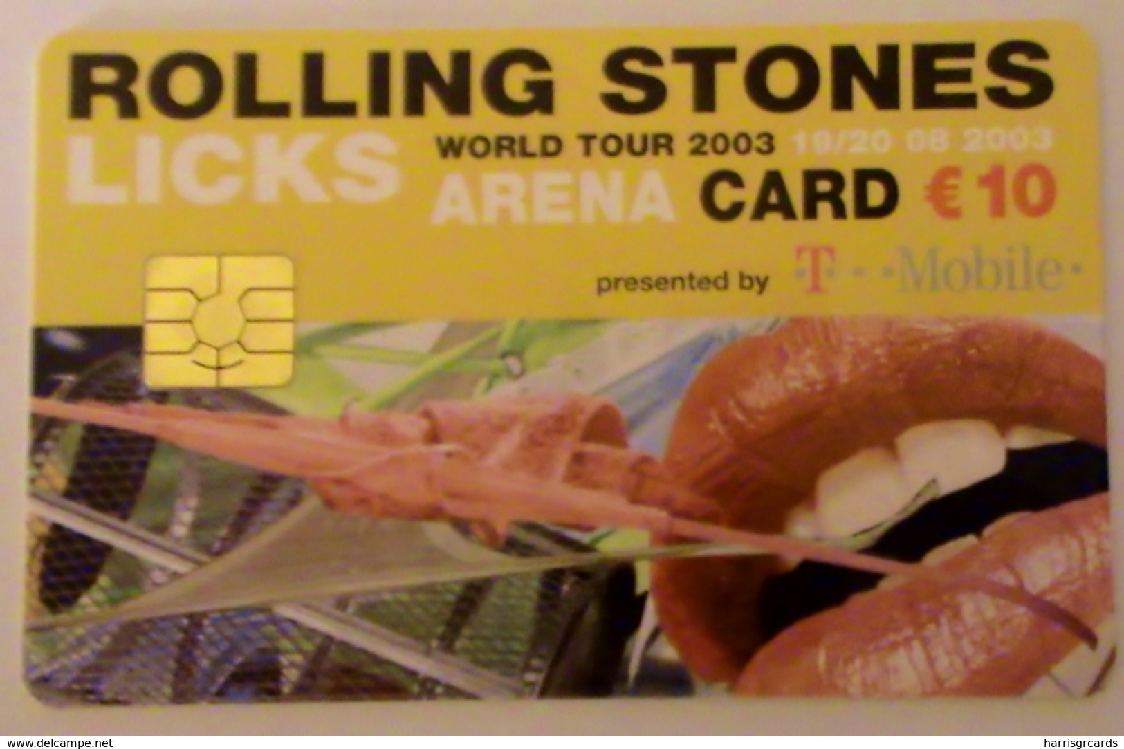 NETHERLANDS - Rolling Stones Licks World Tour 2003 , Amsterdam Arena Card 10 Euro, Used - Sonstige & Ohne Zuordnung