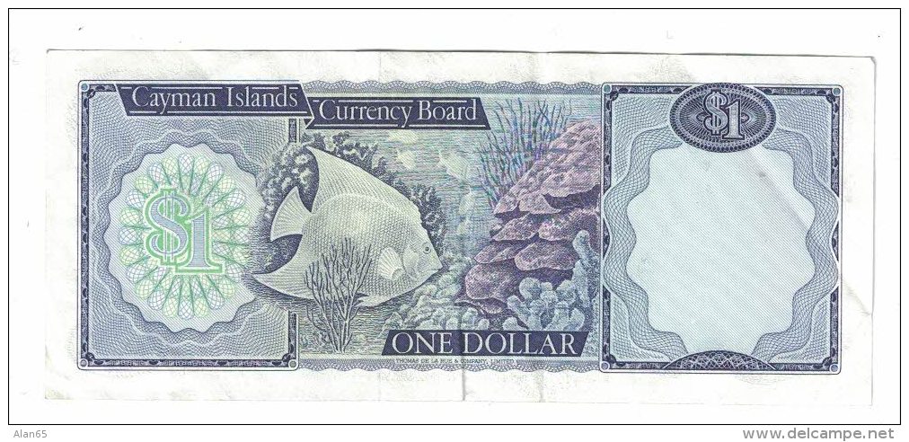 Cayman Island #5d 1 Dollar L.1974(1985) Banknote Currency - Cayman Islands