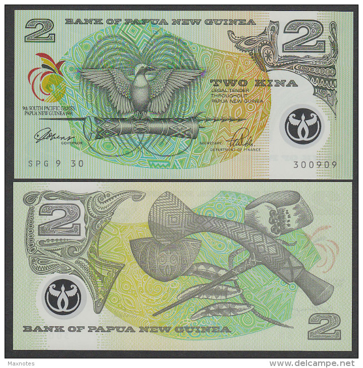 PAPUA NUOVA GUINEA  : Banconota 2 Kina - Commemorative Issue - 1991 - P12 - FDS - Papua New Guinea