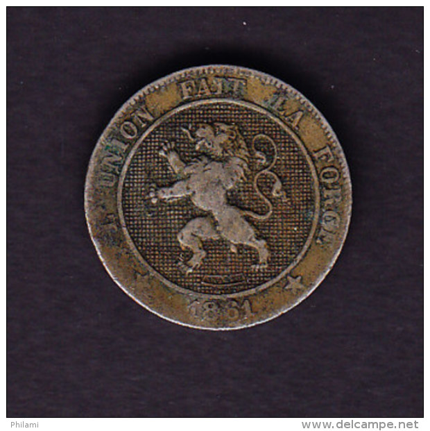 BELGIUM MORIN CAT N° 137, Qualite Voir Scan,  1861 (B027) - 5 Centimes