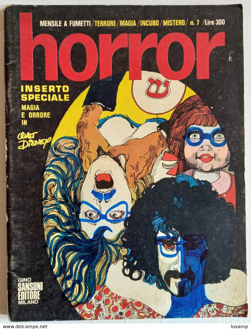 HORROR N°3 EDIZIONI EDITORE SANSONI - N. 7 GIUGNO  1970 (CART 49) - Premières éditions