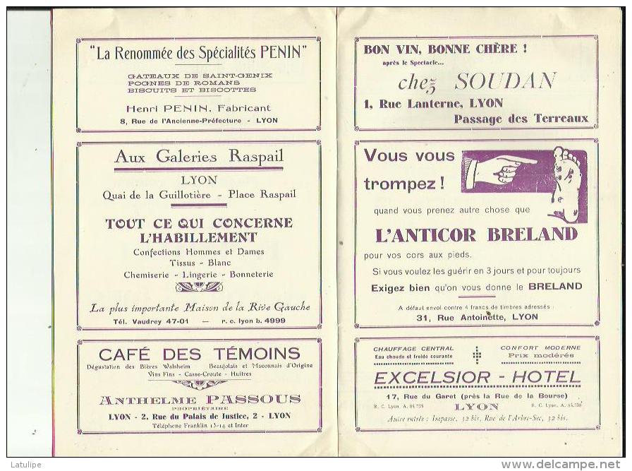 LYON _GYMNASTE  S A G _VIIIe Grand Gala Gymnique FRANCO_SUISSE _11 CHAMPIONS SELECTIONNE_Le 18 Janvier1931 - Gymnastics