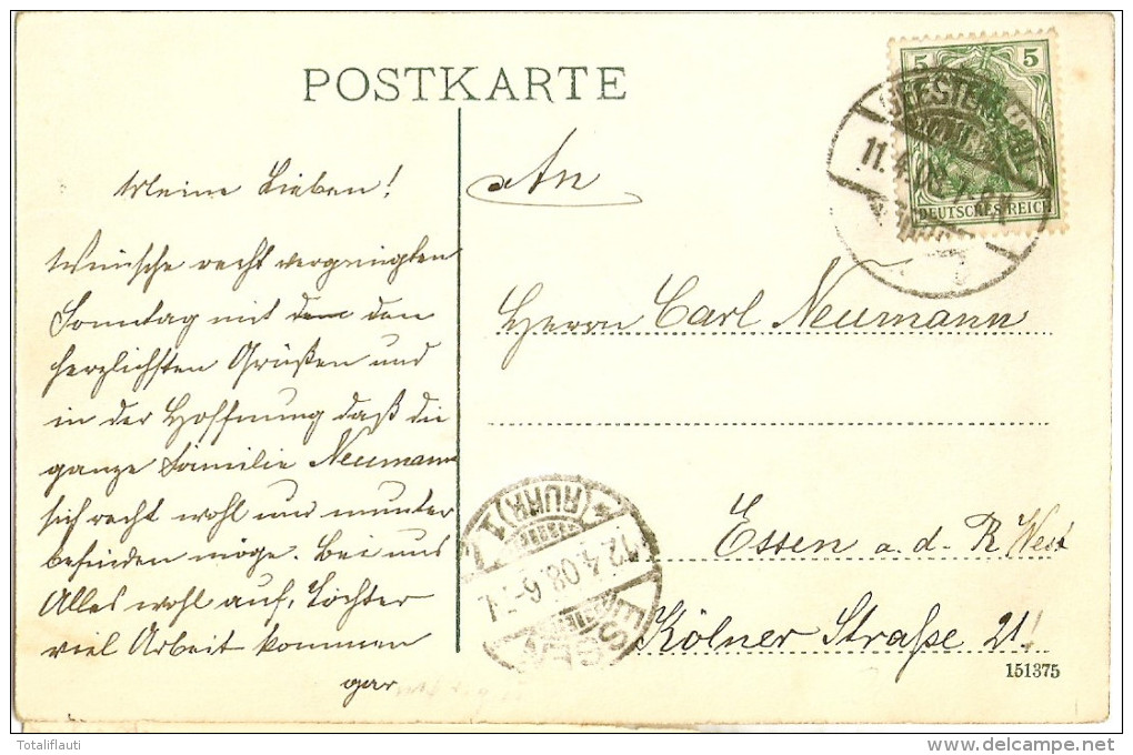 GEESTEMÜNDE Bremerhaven Firma Norddeutsche Seekabelwerke AG Nordenham 14.11.1908 Gelaufen - Bremerhaven