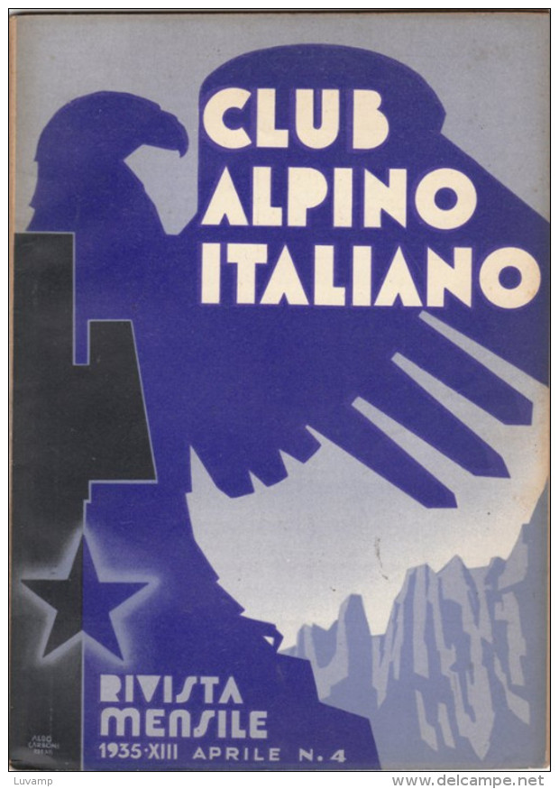 CLUB ALPINO ITALIANO -   Aprile 1935   (80810) - First Editions