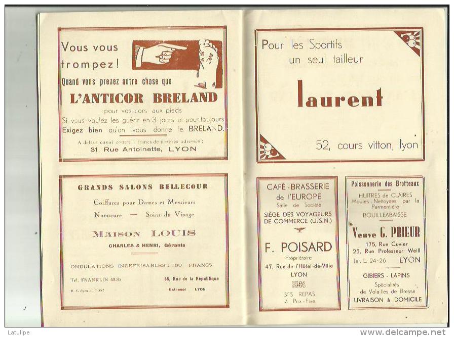 PROGRAMME _LYON _GYMNASTE  S A G _XVe Grand Gala Gymnique FRANCO_SUISSE _Le 16 Janvier 1938 a LYON 69