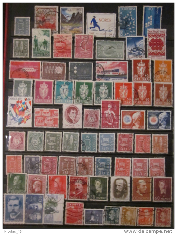 Norvège - Lot De Timbres Oblitérés - Collections