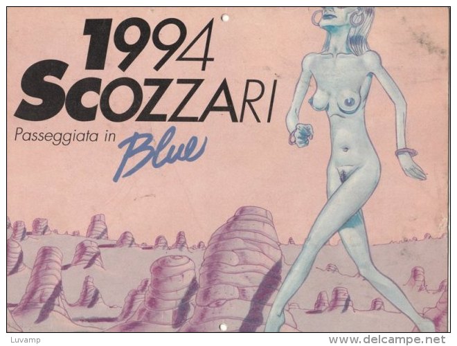 CALENDARIO 1994 Erotico Disegnato BLUE (231110) - Formato Grande : 1991-00