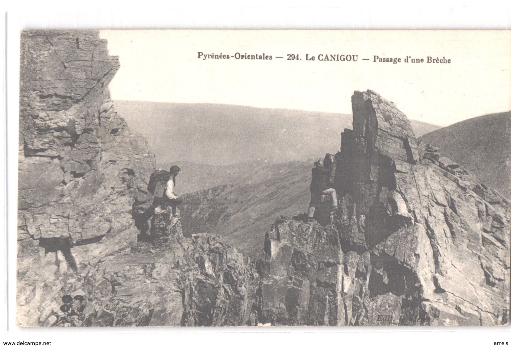 FR66 LE CANIGOU - Mtil 294 - Passage D'une Brêche - Alpinisme - Animée - Belle - Altri & Non Classificati