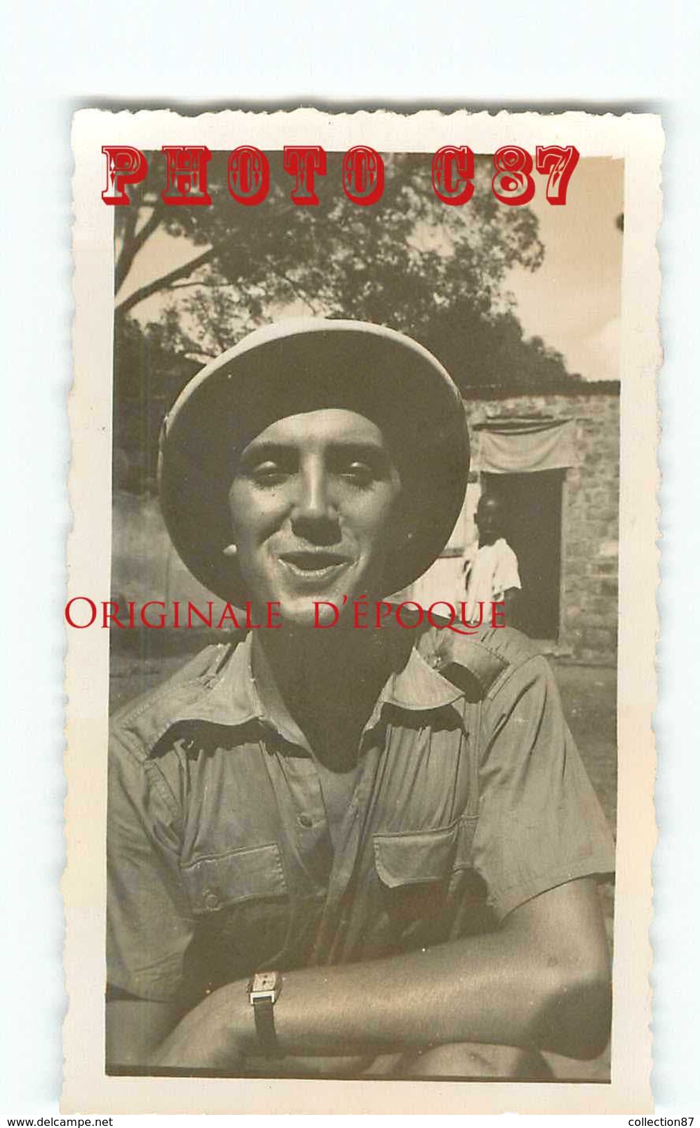 MONSIEUR PARIS MILITAIRE De La COLONNIALE En JUILLET 1940 Au MALI < TAILLE De La VUE 6.5cm X 11cm - Genealogy