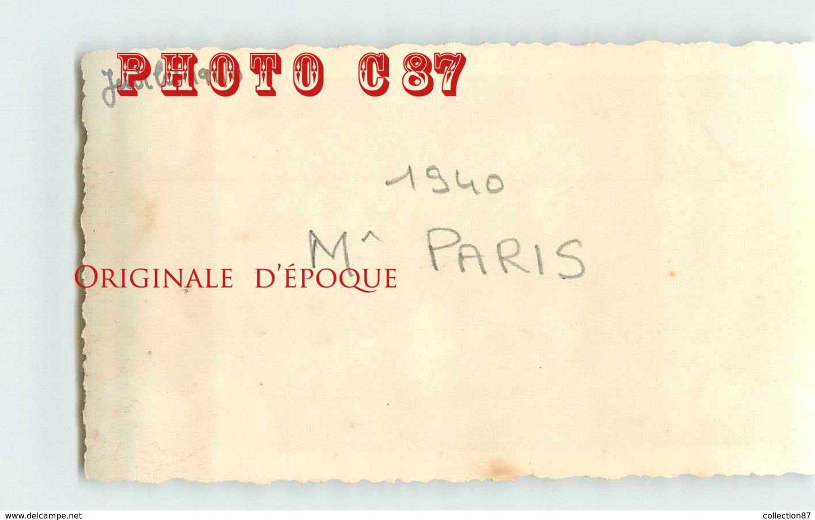 MONSIEUR PARIS MILITAIRE De La COLONNIALE En JUILLET 1940 Au MALI < TAILLE De La VUE 6.5cm X 11cm - Genealogía