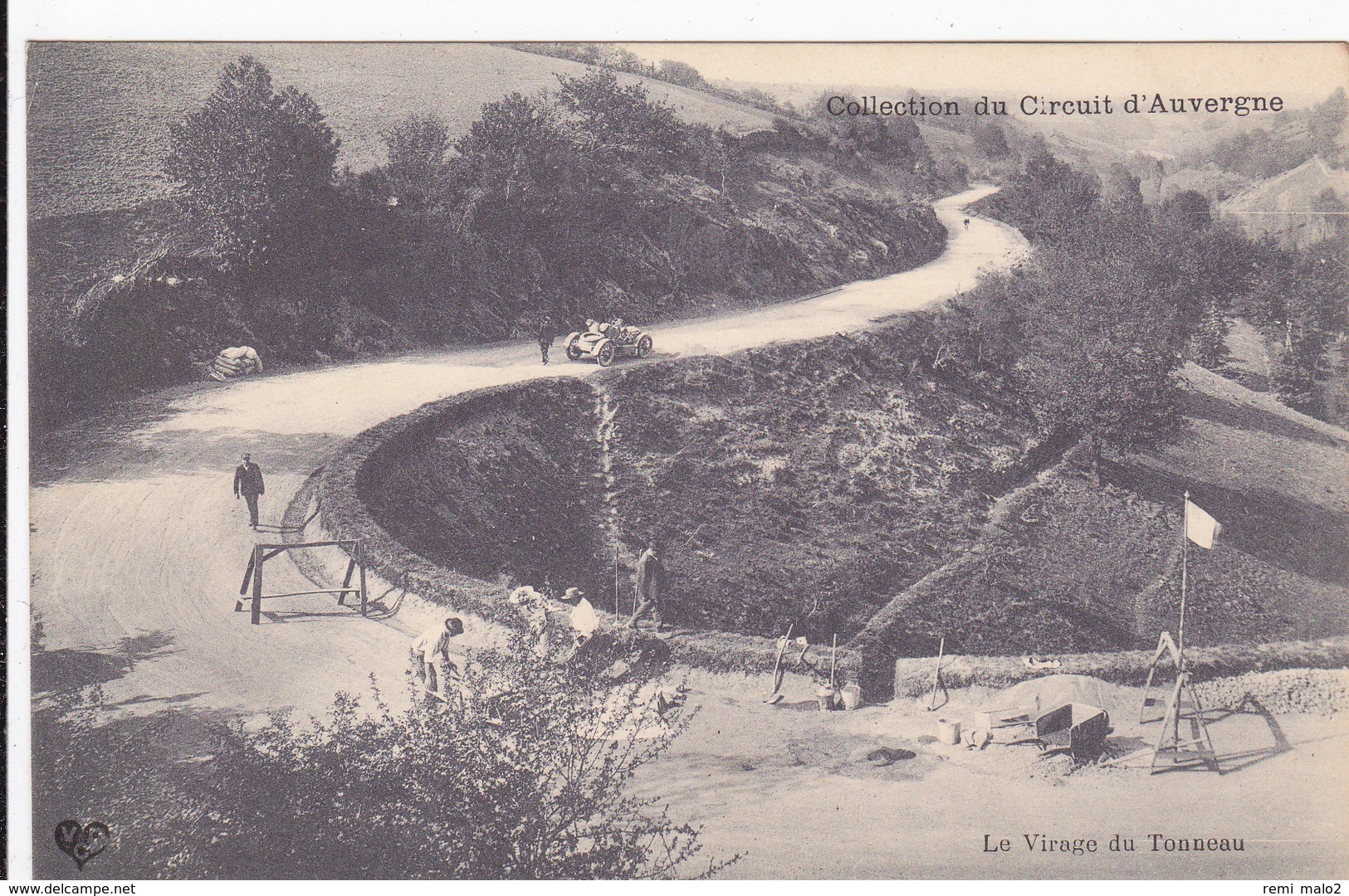 CARTE POSTALE   Collection Du Circuit D'Auvergne 63  Le Virage Du Tonneau - Andere & Zonder Classificatie