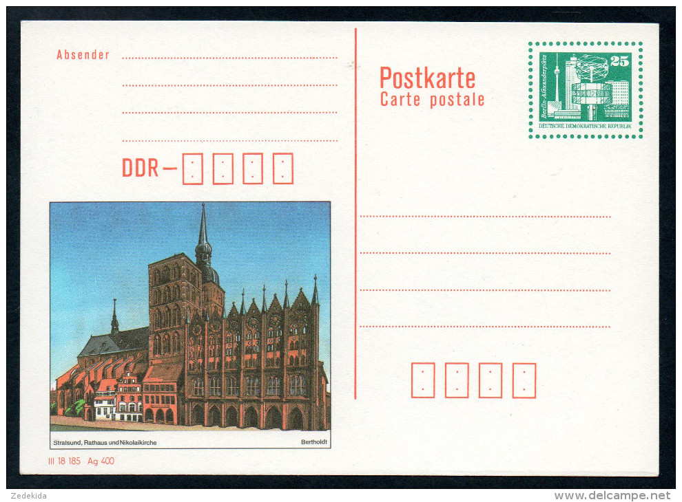 8313 - Alte Postkarte - Ganzsache - DDR TOP - Postales Privados - Nuevos