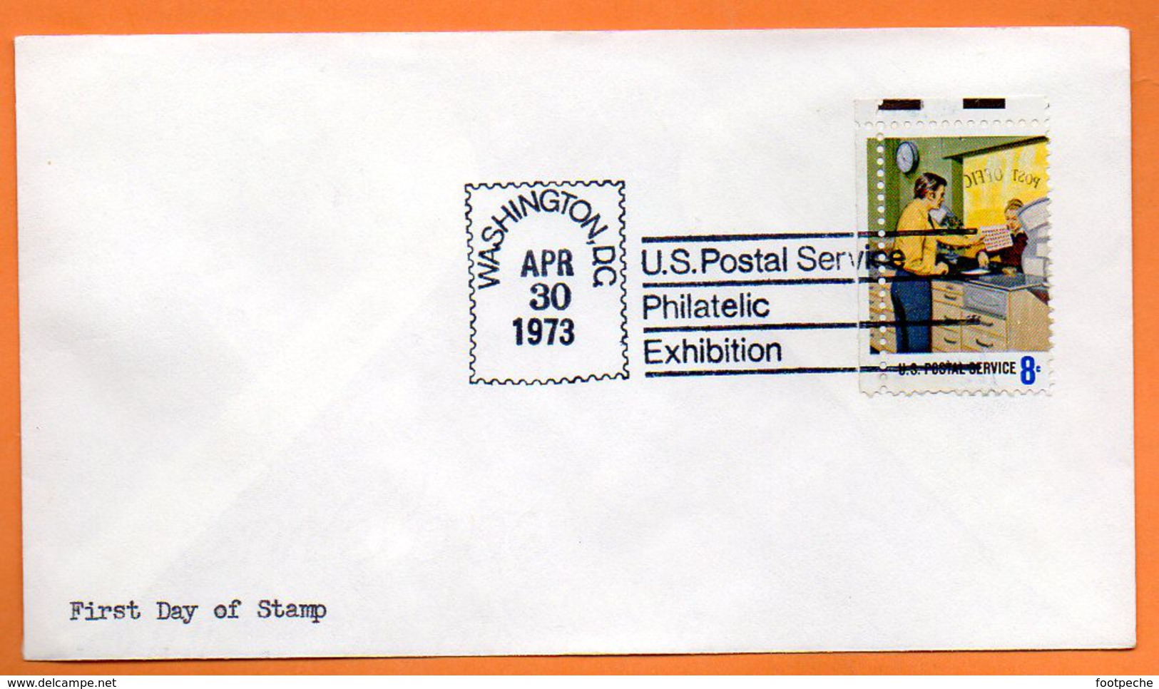 U.S.A   WASHINGTON  SERVICE POSTAL     1973    Lettre Entière N° BB 845 - Post