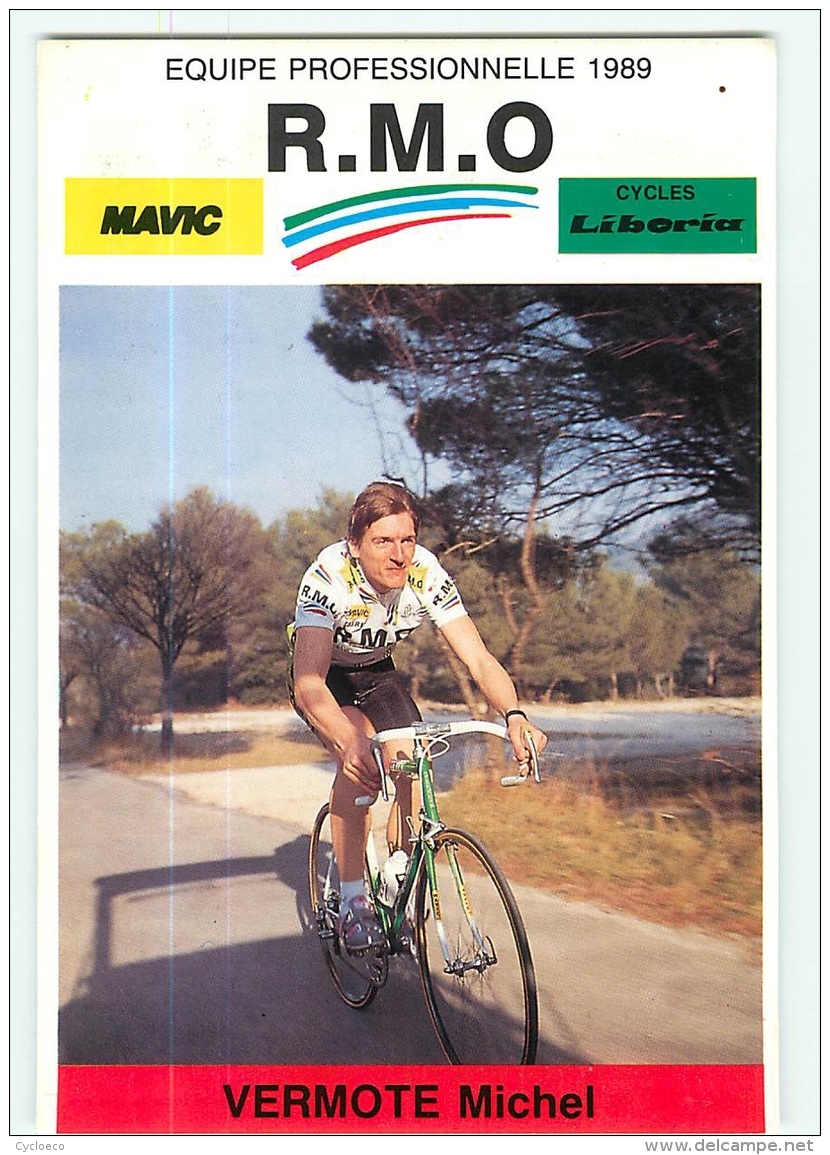 Michel VERMOTE . 2 Scans. Cyclisme. RMO 1989 - Ciclismo