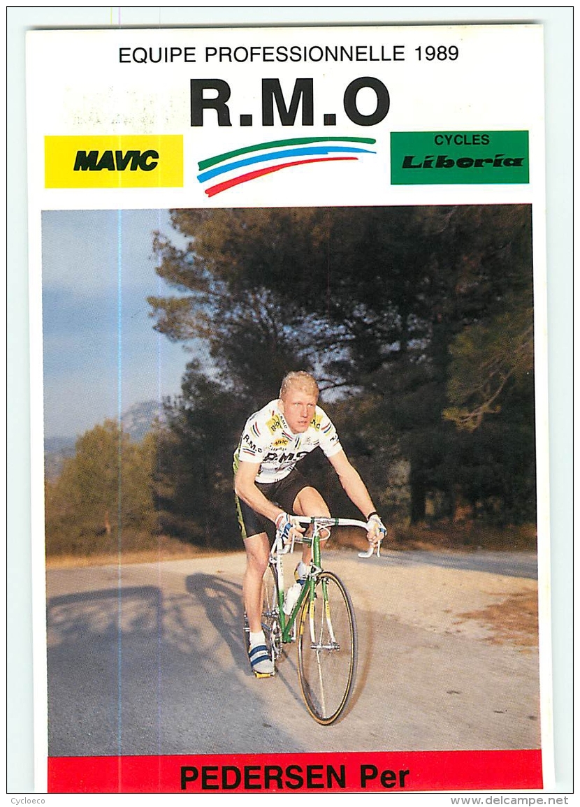 Per PEDERSEN . 2 Scans. Cyclisme. RMO 1989 - Ciclismo