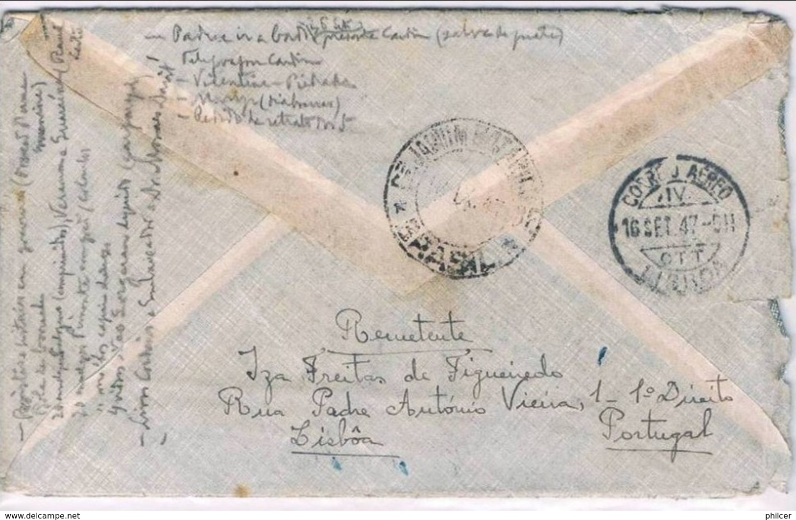 Portugal, 1947, Correio Aéreo Lisboa- Rio De Janeiro - Used Stamps