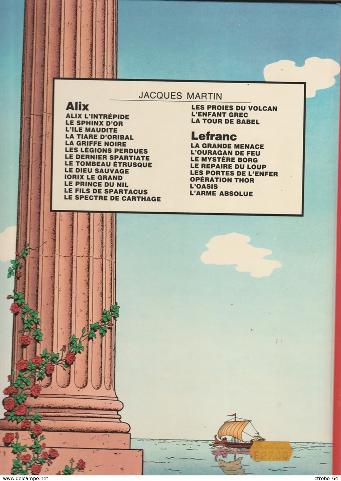 ALIX - LE TOMBEAU ETRUSQUE - Edition D'Avril 1982 - Alix