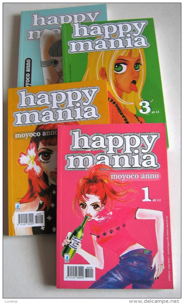 4 HAPPY MANIA - STAR COMICS -NUMERI 1+2+3+6 (170716) - Manga