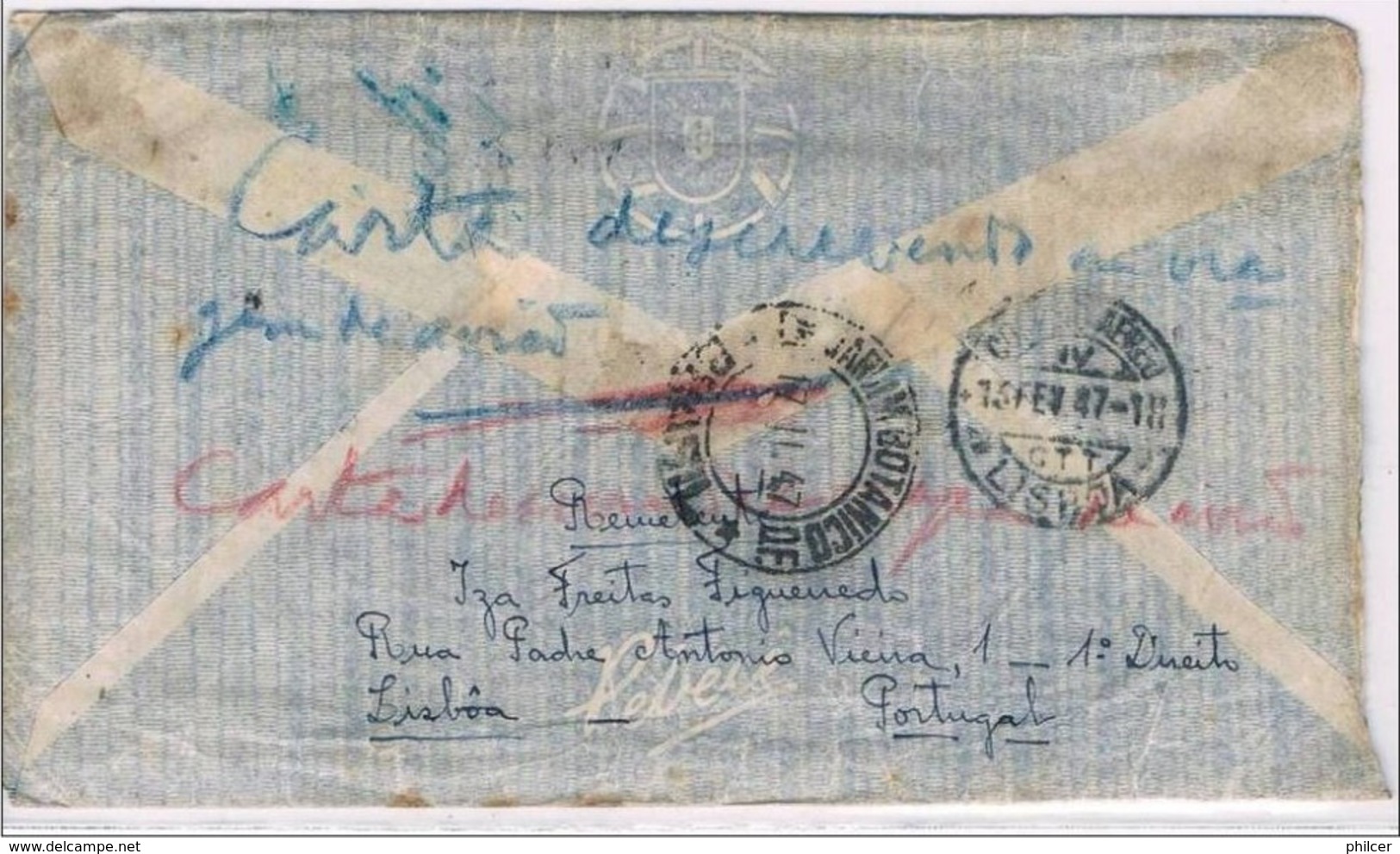 Portugal, 1947, Correio Aéreo Lisboa-Rio De Janeiro - Used Stamps