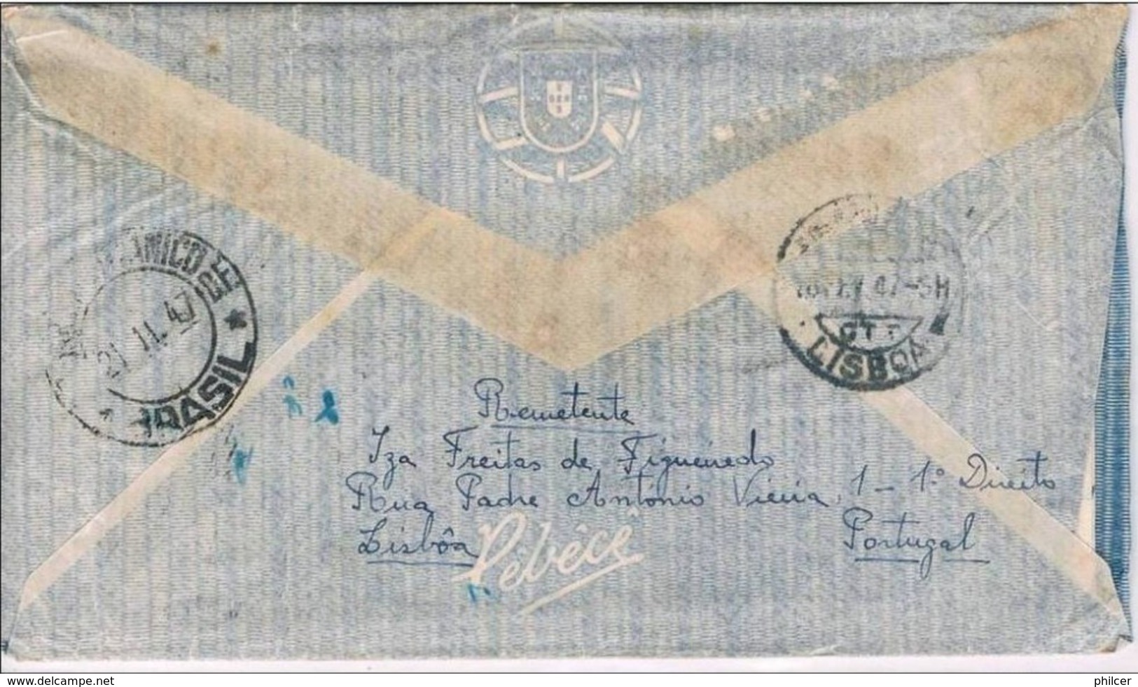 Portugal, 1947, Correio Aéreo Lisboa-Rio De Janeiro - Used Stamps