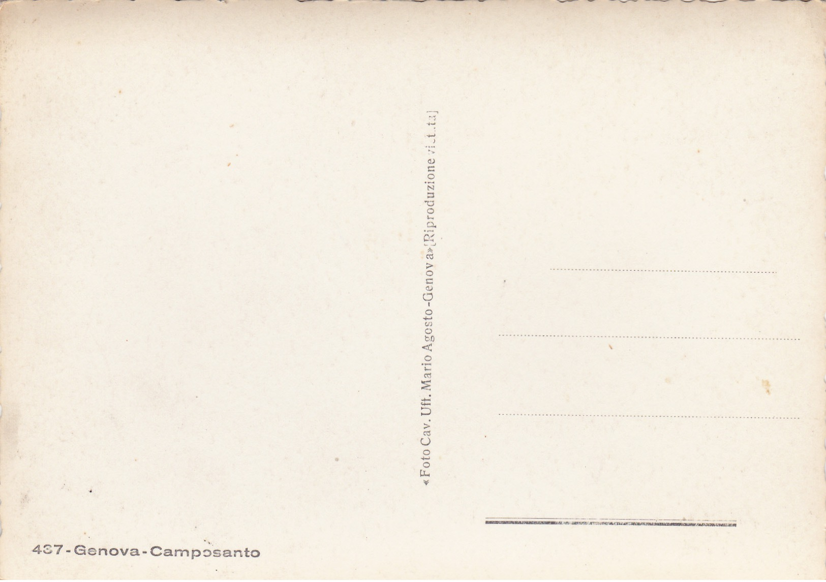 Post Card Of Camposanto,Genova,Genoa, Liguria, Italy,B16. - Genova (Genoa)
