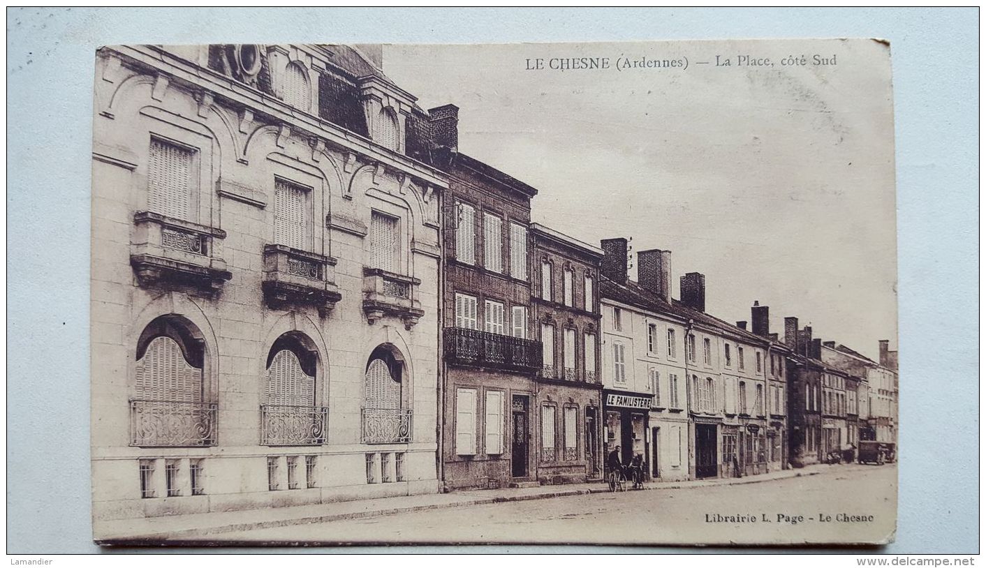 CPA -  08 - LE CHESNE - Place Coté Sud - Le Chesne