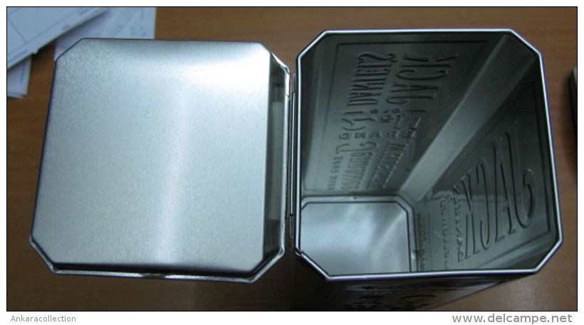 AC - JACK DANIEL'S OLD NO#7 TENNESSEE WHISKEY CHARCOAL MELLOWED EMPTY TIN BOX BLIK FROM TURKEY - Cannettes