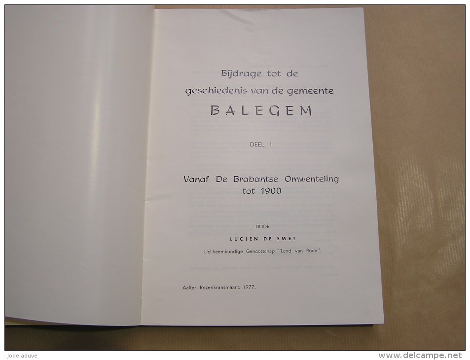 BIJDRAGE TOT DE GESCHIEDENIS VAN DE GEMEENTE BALLEGEM  Régionaal Régionalisme Baelegem Brasserie Distillerie Genièvre - Histoire