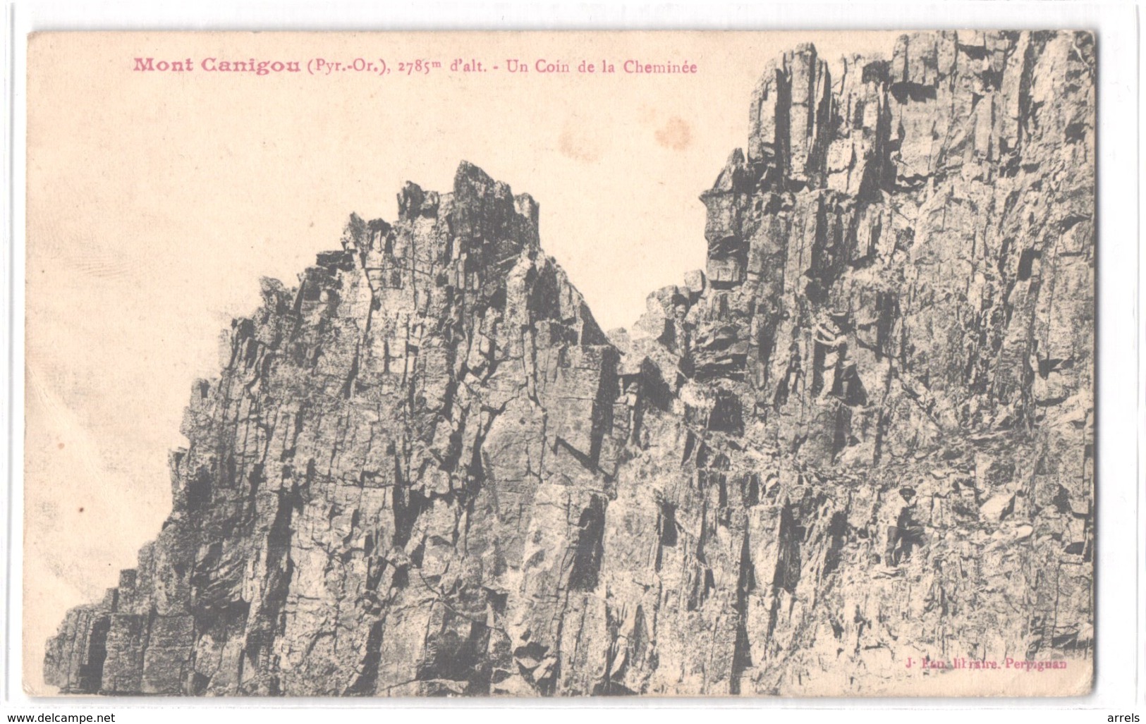 FR66 LE CANIGOU - Fau -un Coin De La Cheminée - Alpiniste - Belle - Altri & Non Classificati