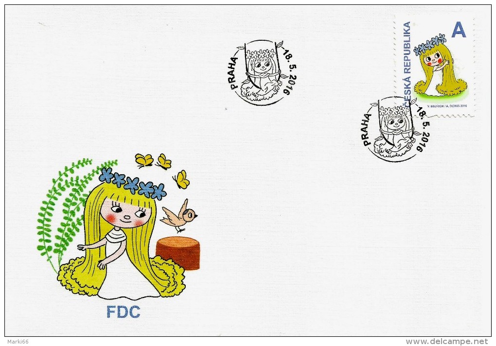 Czech Republic - 2016 - For Children - Fairy Amalka - FDC (first Day Cover) - FDC