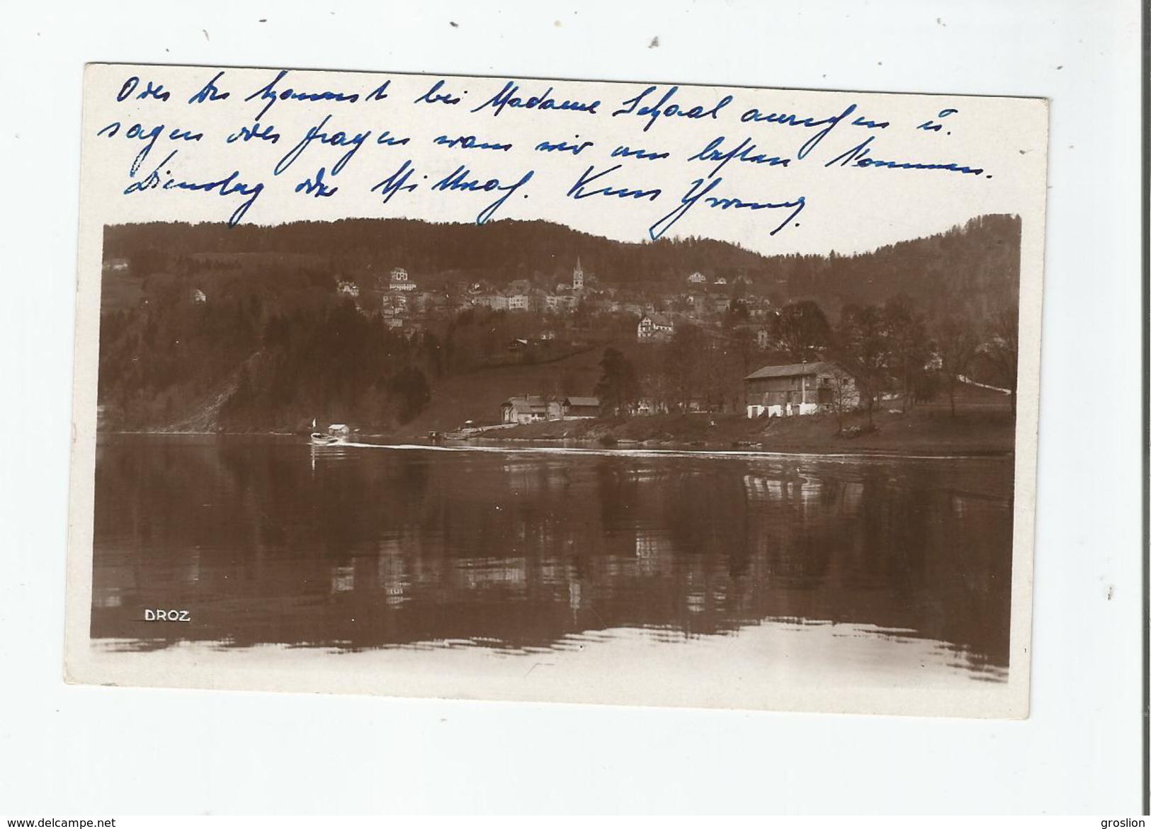 LAC OU VILLERS (25 DOUBS ) ET LES BRENETS (SUISSE NEUCHATEL) CARTE PHOTO - Les Brenets