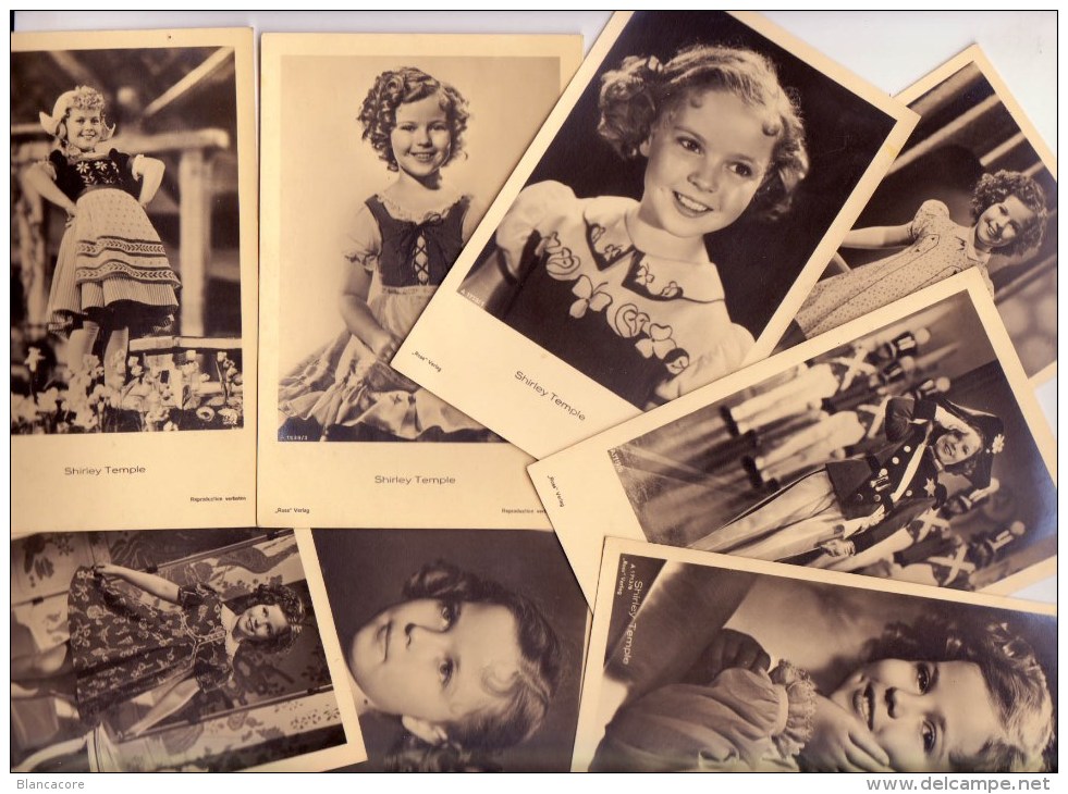 Shirley Temple Actrice Cinema 1928 Santa Monica - 2014 Woodside Lot De 8 Cartes Photo - Schauspieler