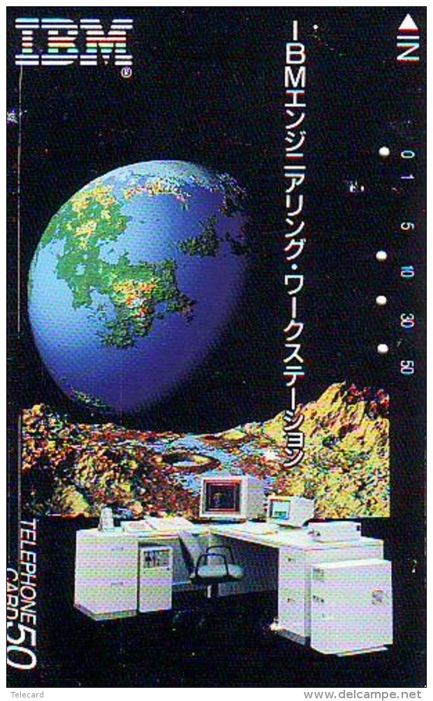 Télécarte Japon ESPACE (830)  GLOBE * SATELLITE * TERRESTRE * MAPPEMONDE * Telefonkarte Phonecard JAPAN * - Espace