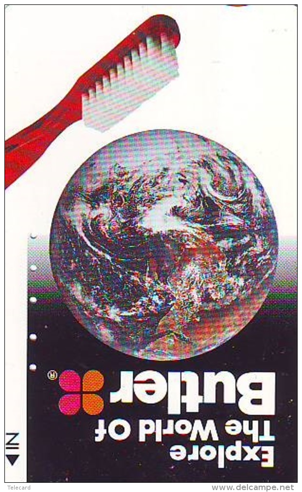 Télécarte Japon ESPACE (845)  GLOBE * SATELLITE * TERRESTRE * MAPPEMONDE * Telefonkarte Phonecard JAPAN * - Spazio