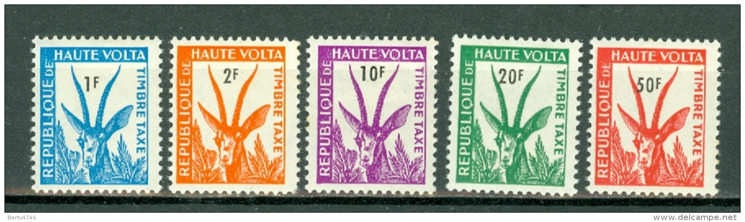 Haute Volta 1962 Yv & T. TX 21/22**, 24/26** , MNH - Haute-Volta (1958-1984)