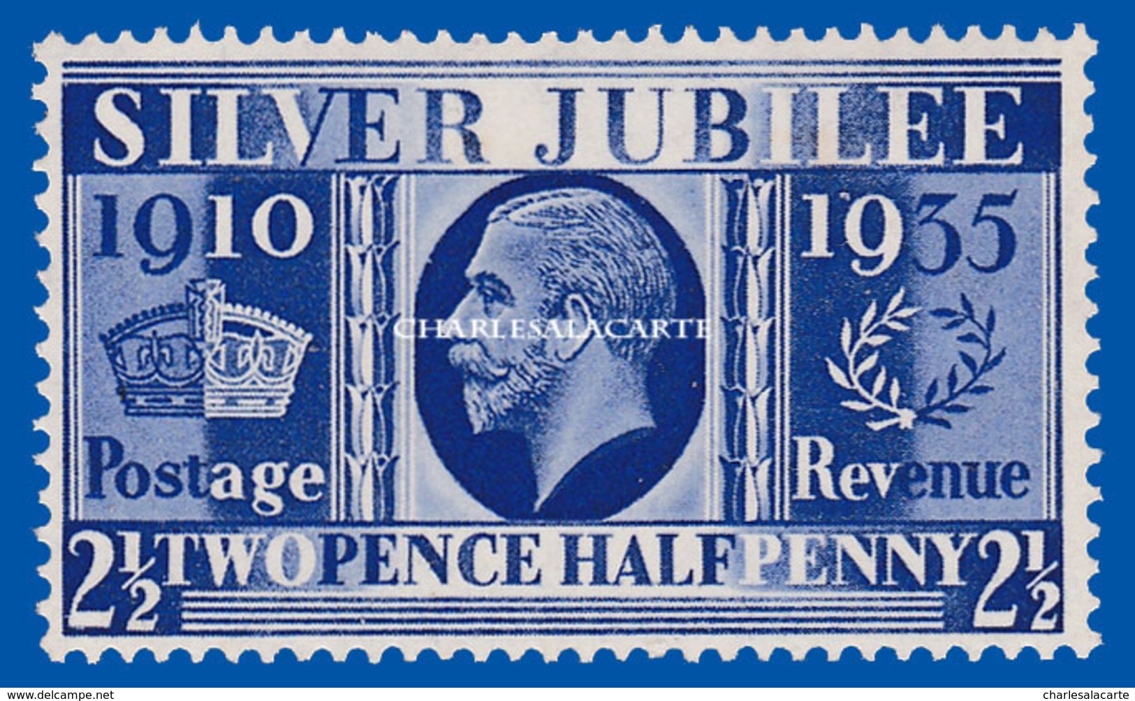 GREAT BRITAIN 1935 SILVER JUBILEE  2½d. BLUE U.M. S.G. 456 N.S.C. - Unused Stamps