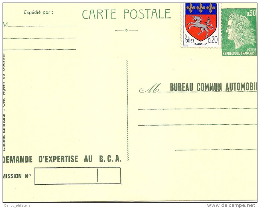 France Lot De 4 Enriers 2 Tsc Et Deux Repiquages - Bureau Commun Automobile - Les 4 Net 25 Euros - Cartes Postales Types Et TSC (avant 1995)