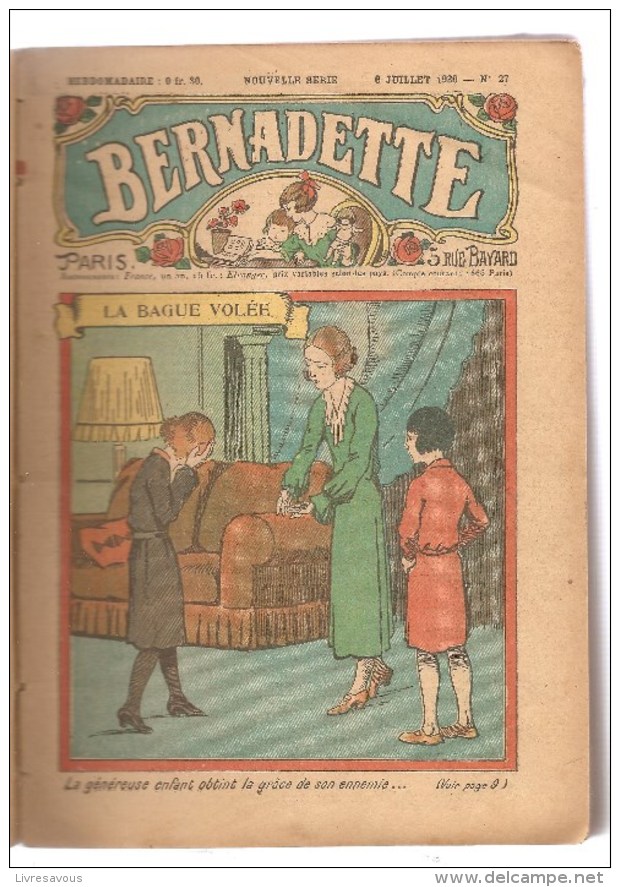 Bernadette Album De 1930 Du N°27 Au N°52 - Bernadette
