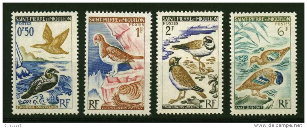 St Pierre Et Miquelon* N° 364 à 367 - Oiseaux - Usados