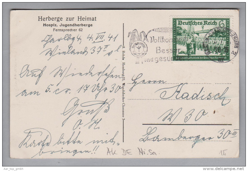 AK DE NS Schneverdingen 1941-07-04 Foto Herberge Zur Heimat Hospiz Jugendherberge - Schneverdingen