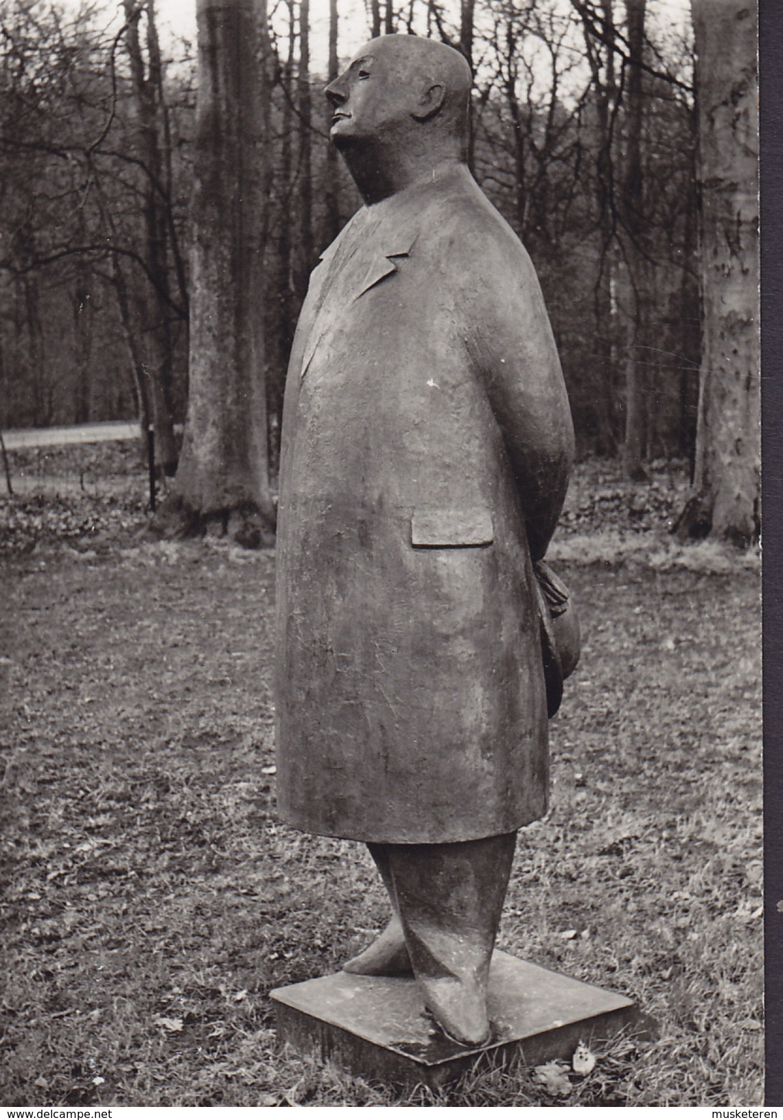 Netherlands PPC L.O. Wenckebach : Monsieur Jacques Bronze 1955 Museum Kröller-Müller, Otterlo Echte Real Photo (2 Scans) - Museen