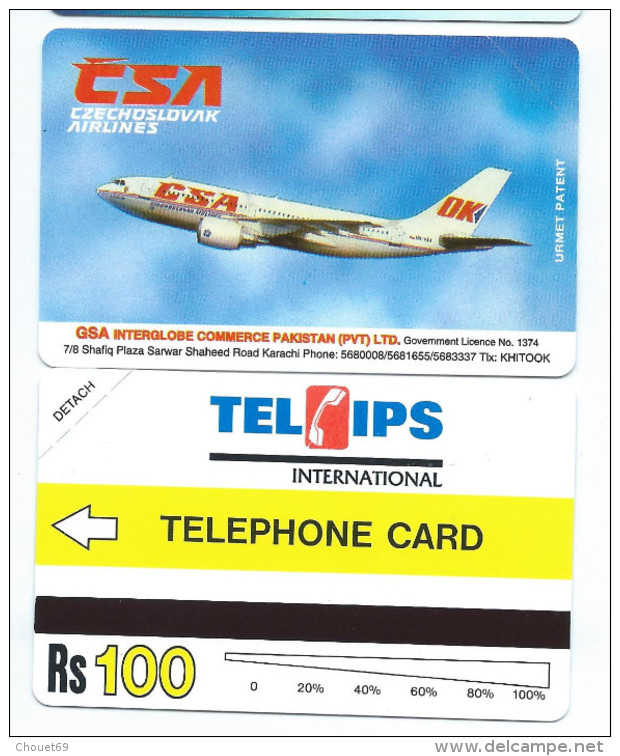 PAKISTAN T1 - 100Rs CSA Air Lines Small Band TEST 1995 MINT URMET NEUVE Avion Fly Plane - Pakistán